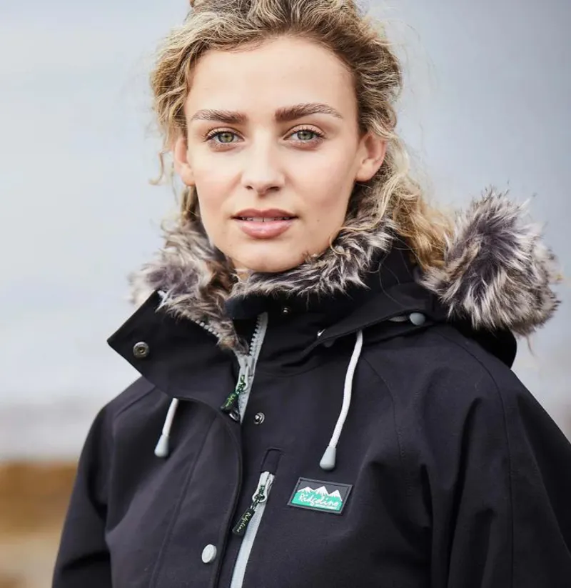 Ridgeline Monsoon Artic Fox Jacket in Black-3